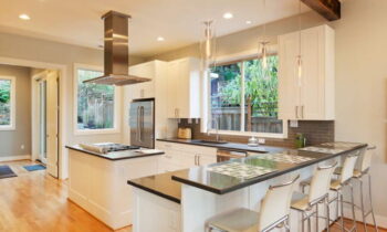 Paint Ideas For Kitchen With White Cabinets: Matching Colors With Black Granite, Dark Floors, And Black Appliances